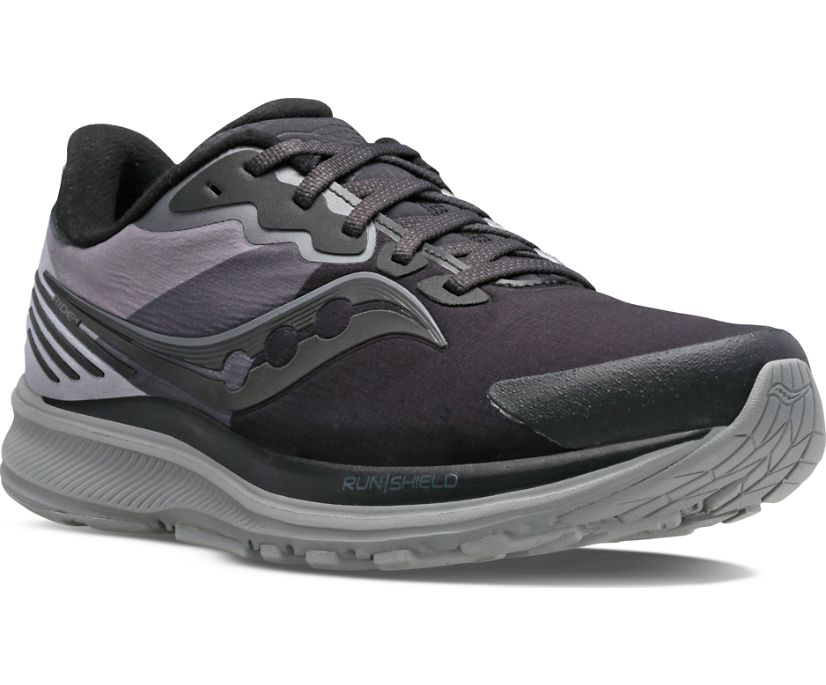 Saucony Ride 14 Runshield Women's Running Shoes Black / Grey | Canada 200KORI